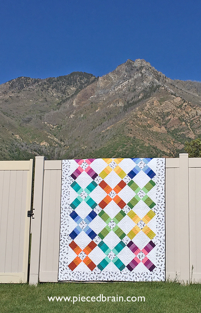 Upbeat Quilt Pattern by It's Sew Emma | 4 Quilt Sizes | Jelly Roll Friendly!