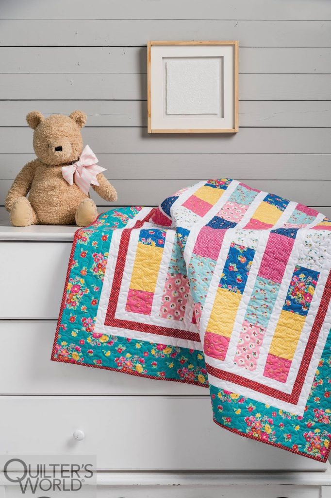 Easy Baby Quilt pattern for beginner quilters - Pieced Brain