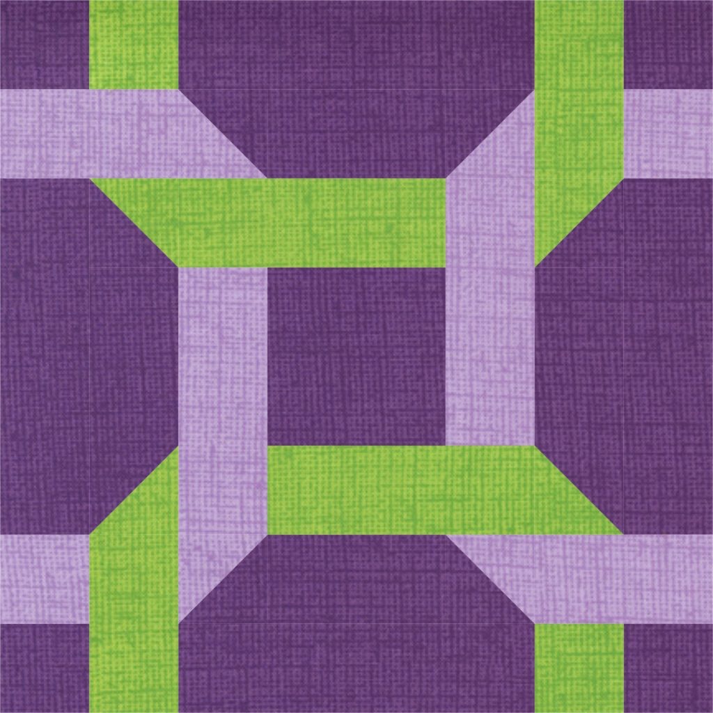 Free Quilt Pattern with geometric blocks