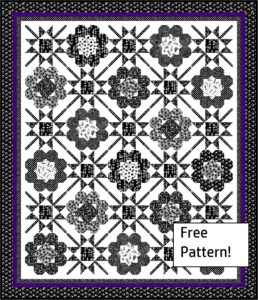 Black and White pattern for a modern quilt