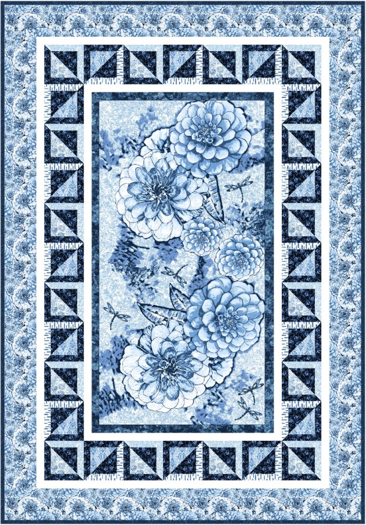 Free quilt patterns Blue and White quilts for home decor Pieced Brain