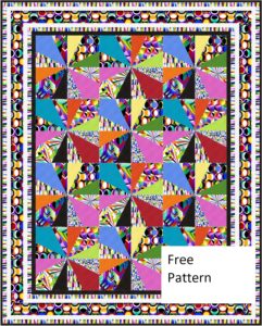Free quilt pattern for modern patchwork