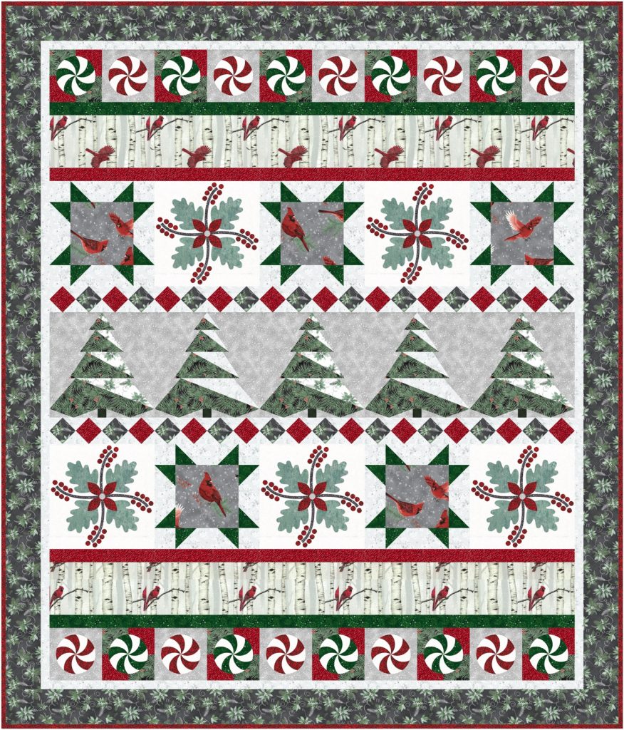 Make this Christmas Sew by Row Quilt