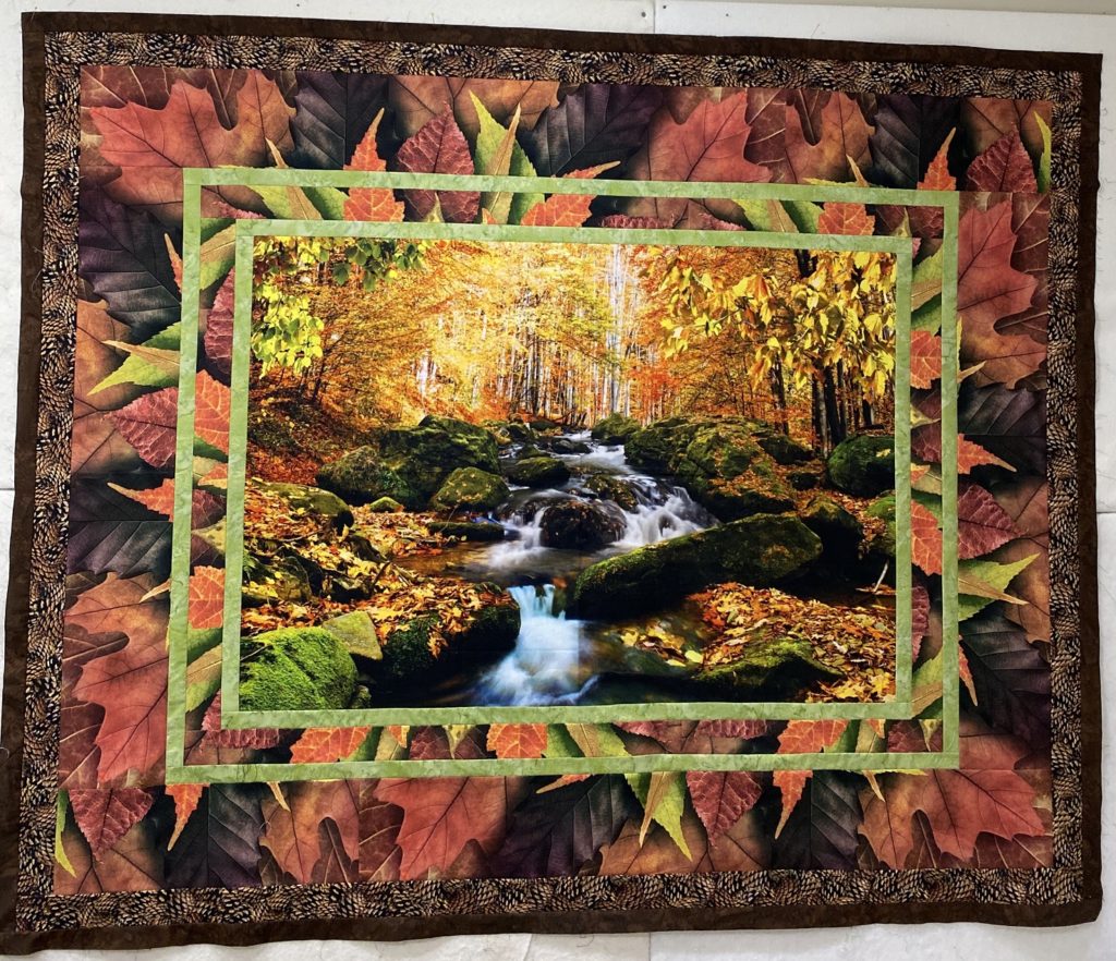 Make this easy fall panel quilt in one afternoon