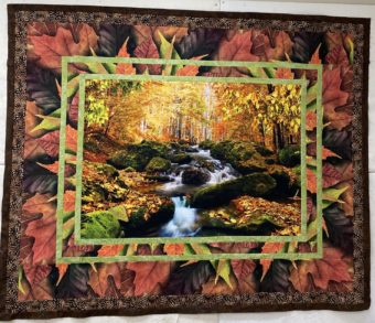 Make this easy fall panel quilt in one afternoon