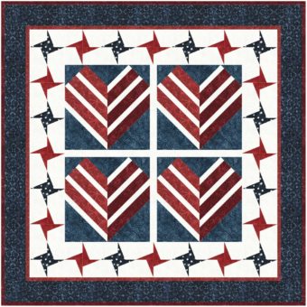 The 1-Day red white and blue quilt you can make now