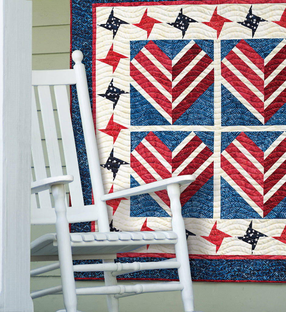 The 1-Day red white and blue quilt you can make now