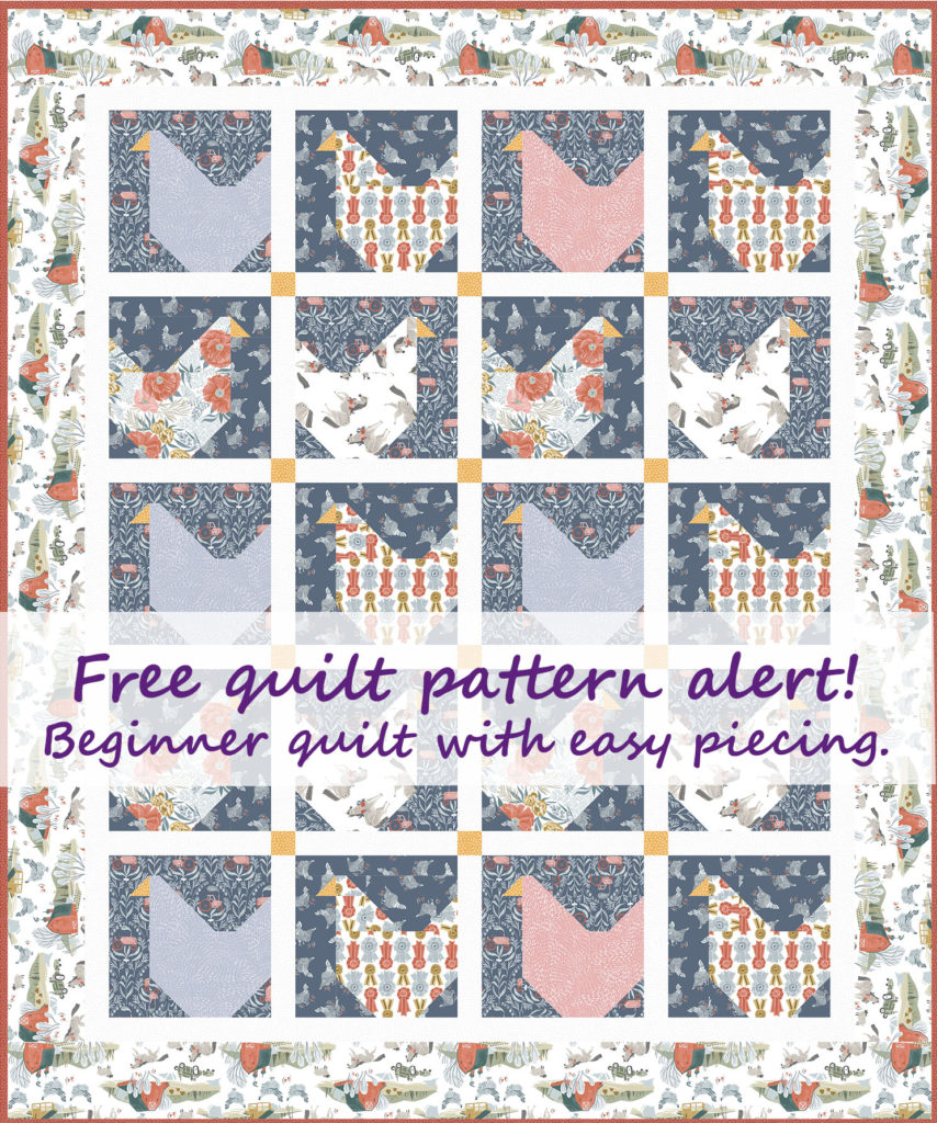 free chicken quilt pattern
