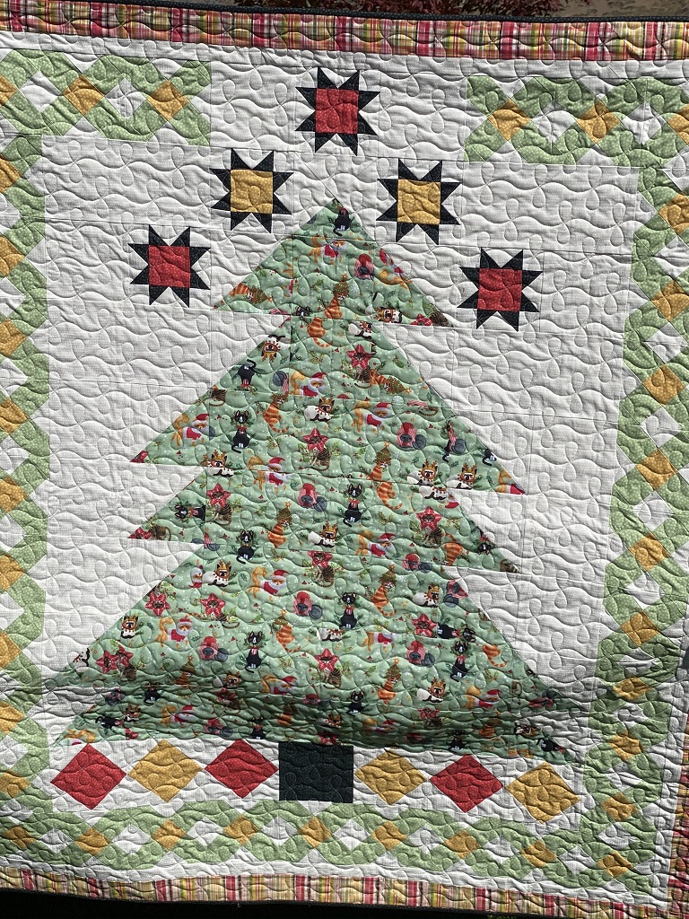 Christmas tree quilt pattern