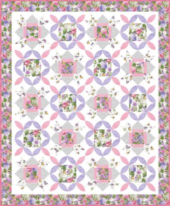 Make this quilt pattern with floral fabrics