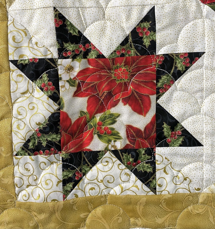 Christmas quilting for decoration or gifts
