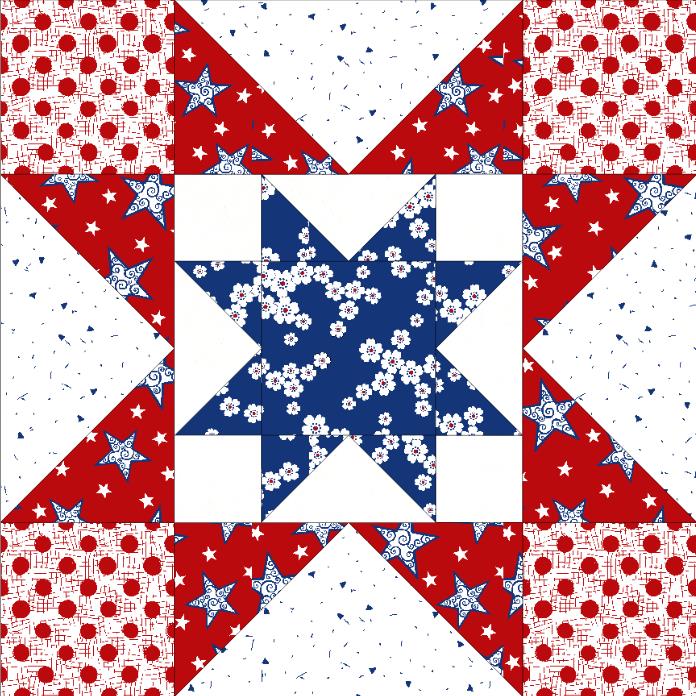 Red White and Blue free quilt patterns