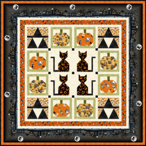 Free quilt patterns for Halloween decor