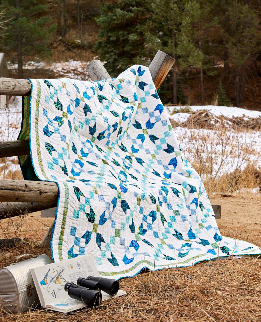 Beginner-friendly modern batik quilt