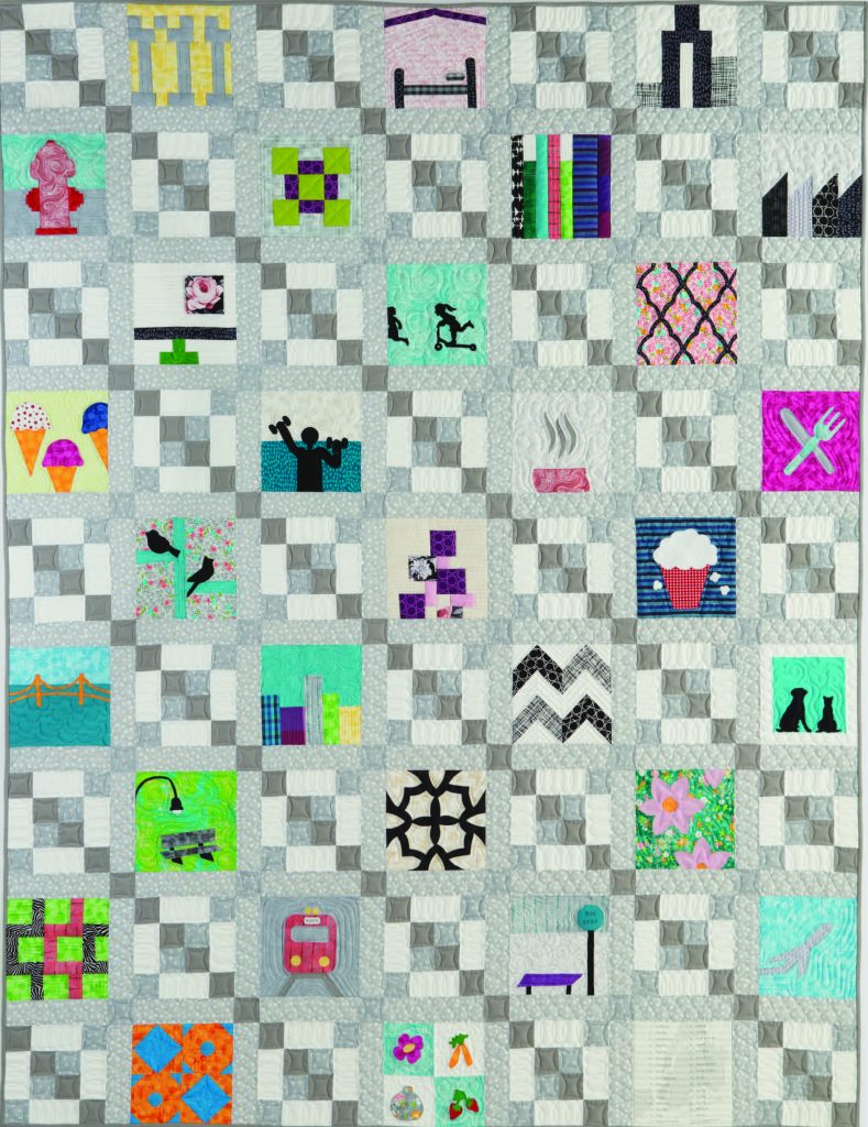Piece and Applique Modern Quilt Blocks