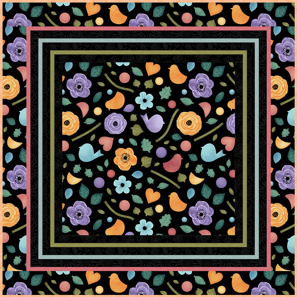 One print quilt