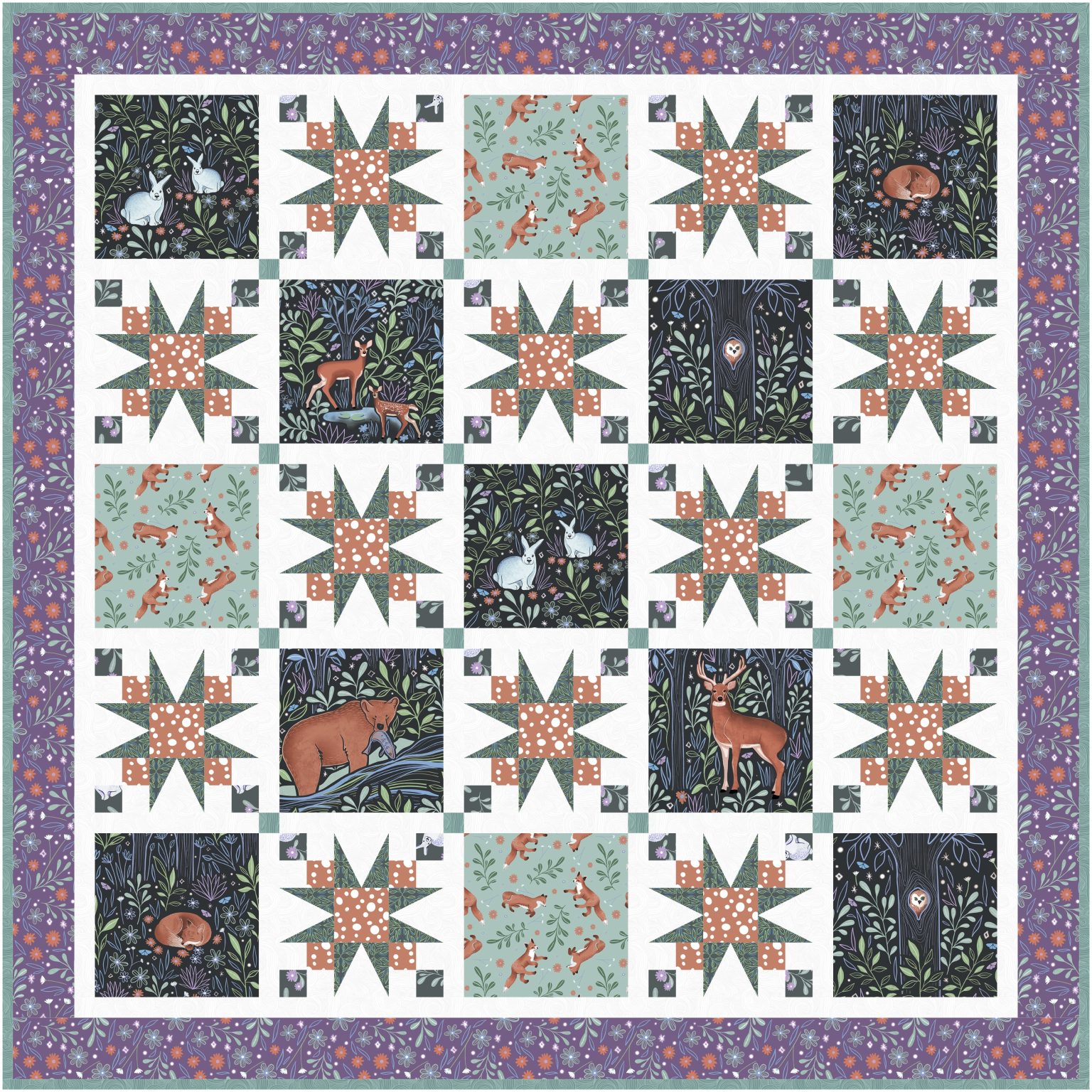 Free star quilt pattern - Pieced Brain