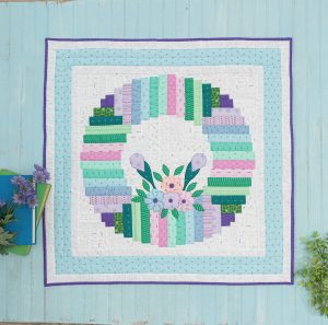 Modern Log Cabin Wreath Pattern