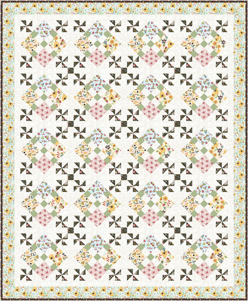 Free quilt pattern with pinwheels