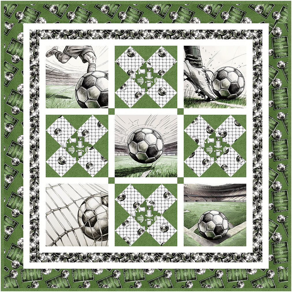 2 Free Soccer Quilt Patterns
