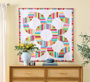 Log Cabin Rings Modern Quilt