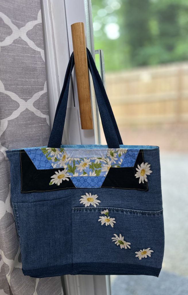 Denim upcycled bag