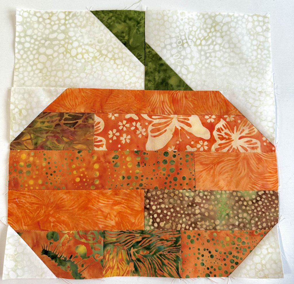 Easy pumpkin block