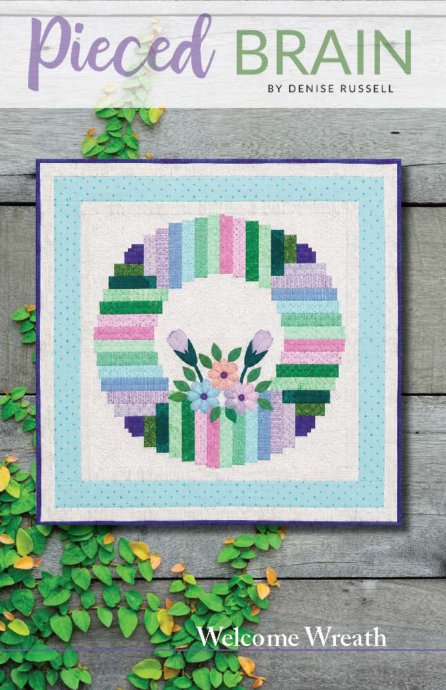 Modern Log Cabin Wreath Pattern
