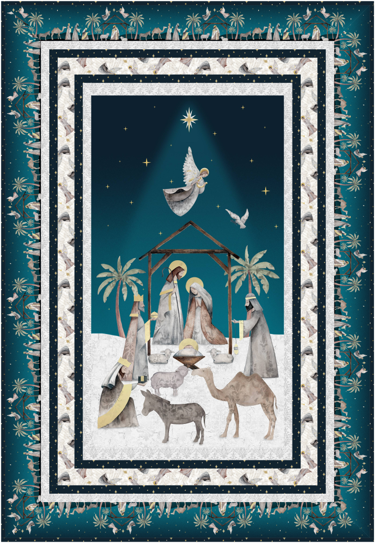 Free Holiday Panel Quilt Pattern
