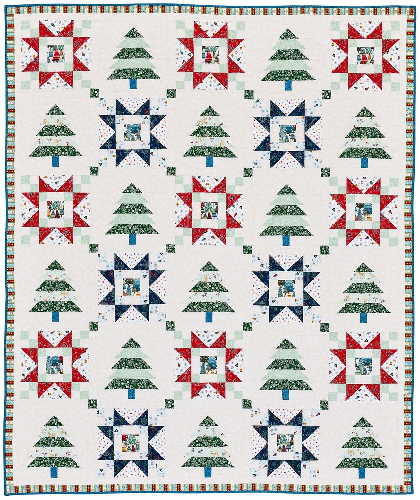 Christmas Trees and Stars quilt